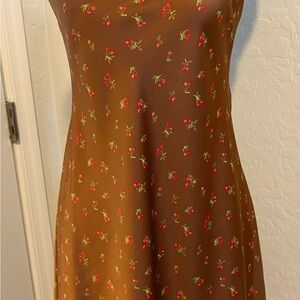 Wild Fable Brown Floral Mini Dress